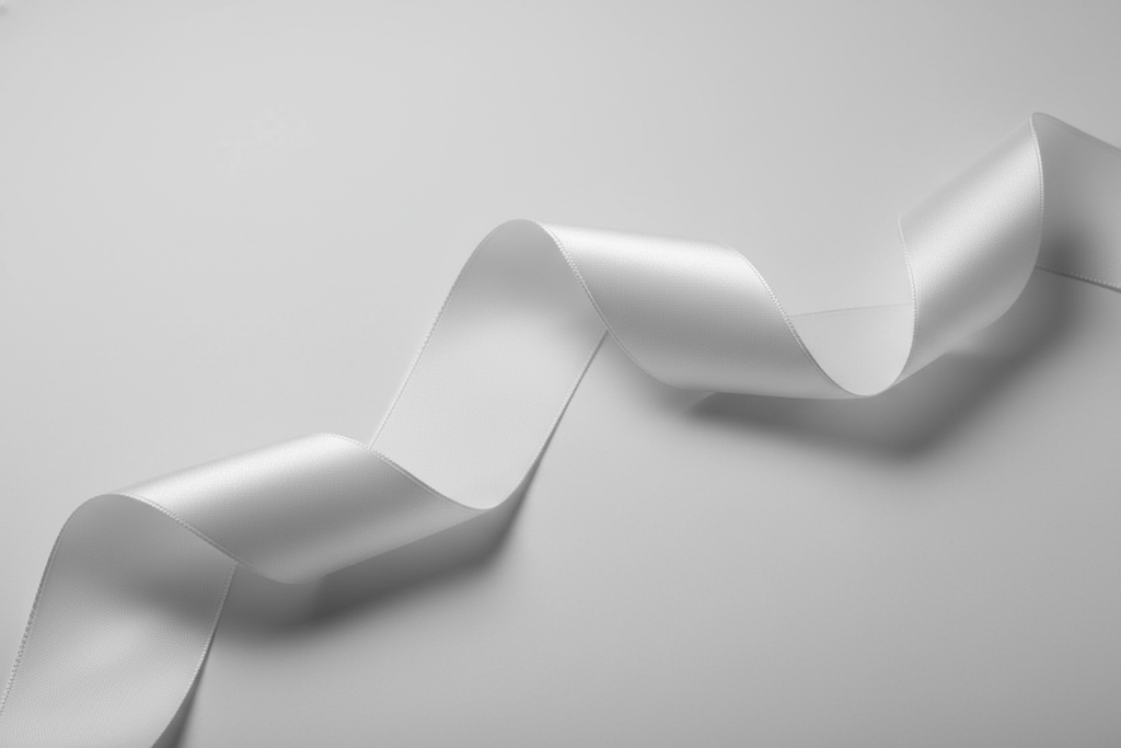 white satin ribbon