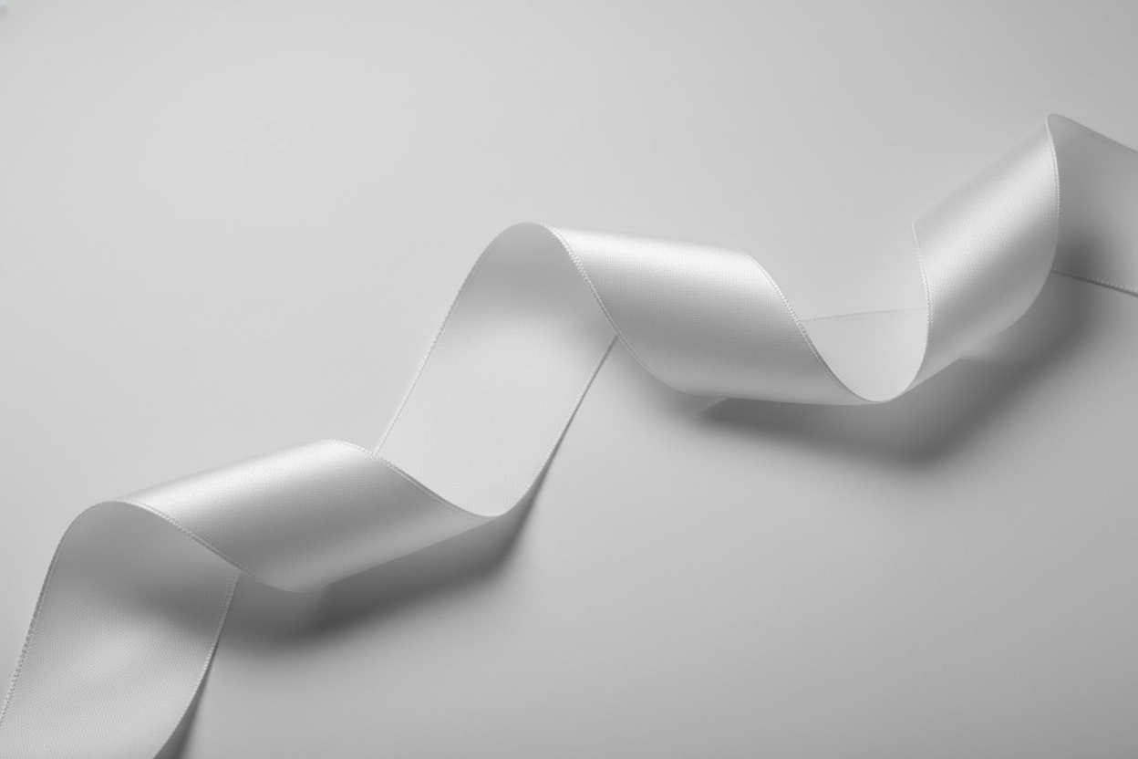 white satin ribbon